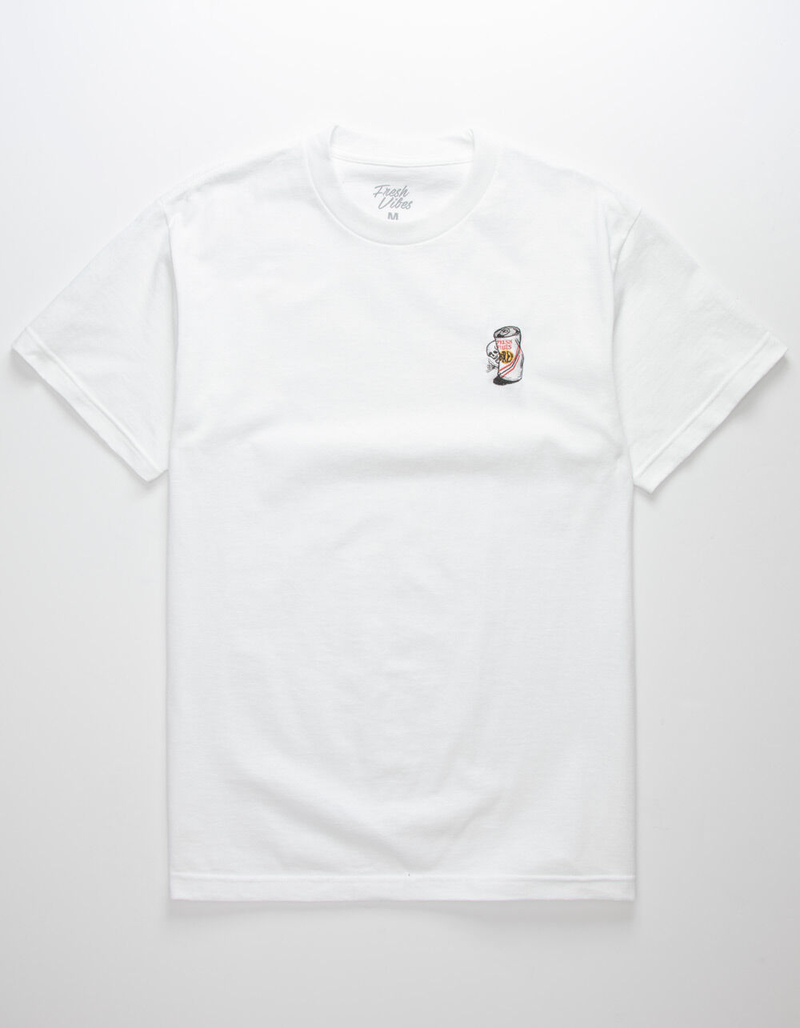 FRESH VIBES Beer Skull Mens T-Shirt image number 0