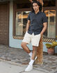 BRIXTON Leon Mens Elastic Waist Corduroy Shorts image number 1