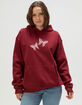 FULL TILT Embroidered Butterfly Womens Hoodie image number 2