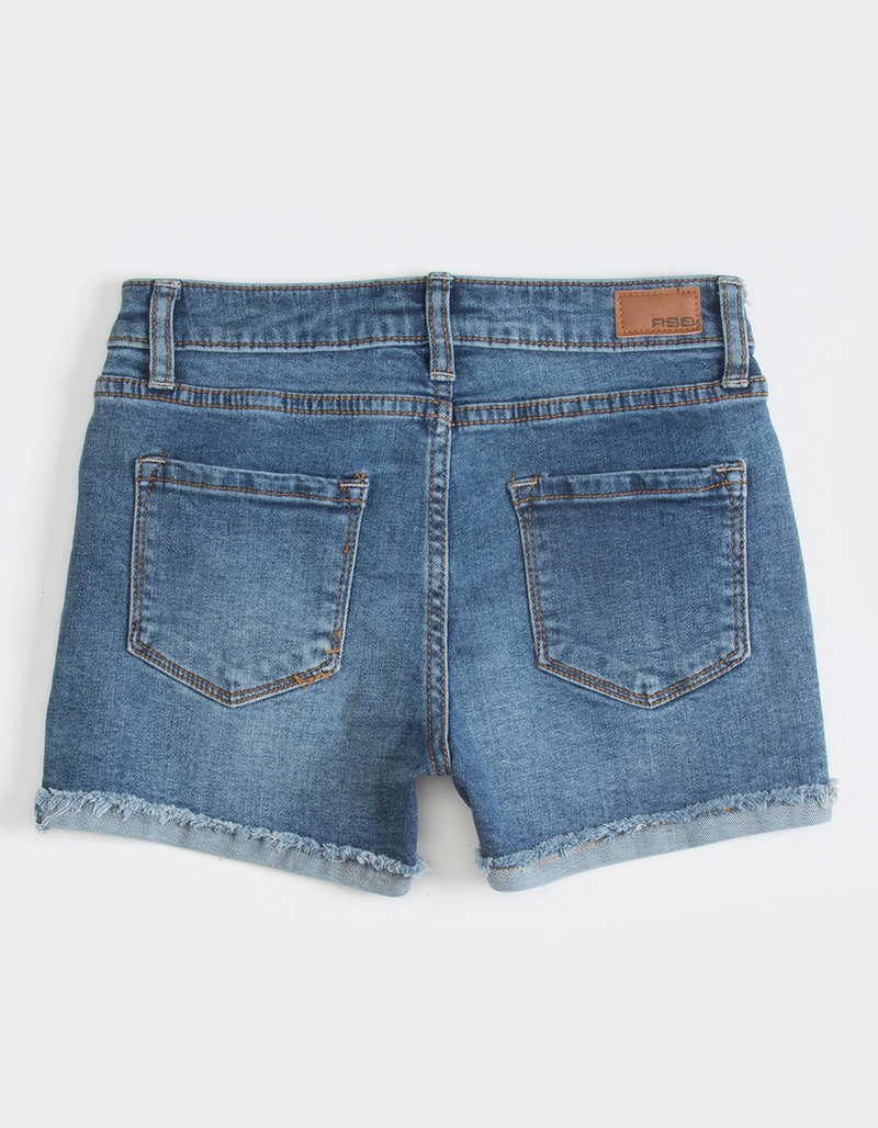 RSQ Girls Mid Rise Cuff Shorts image number 5