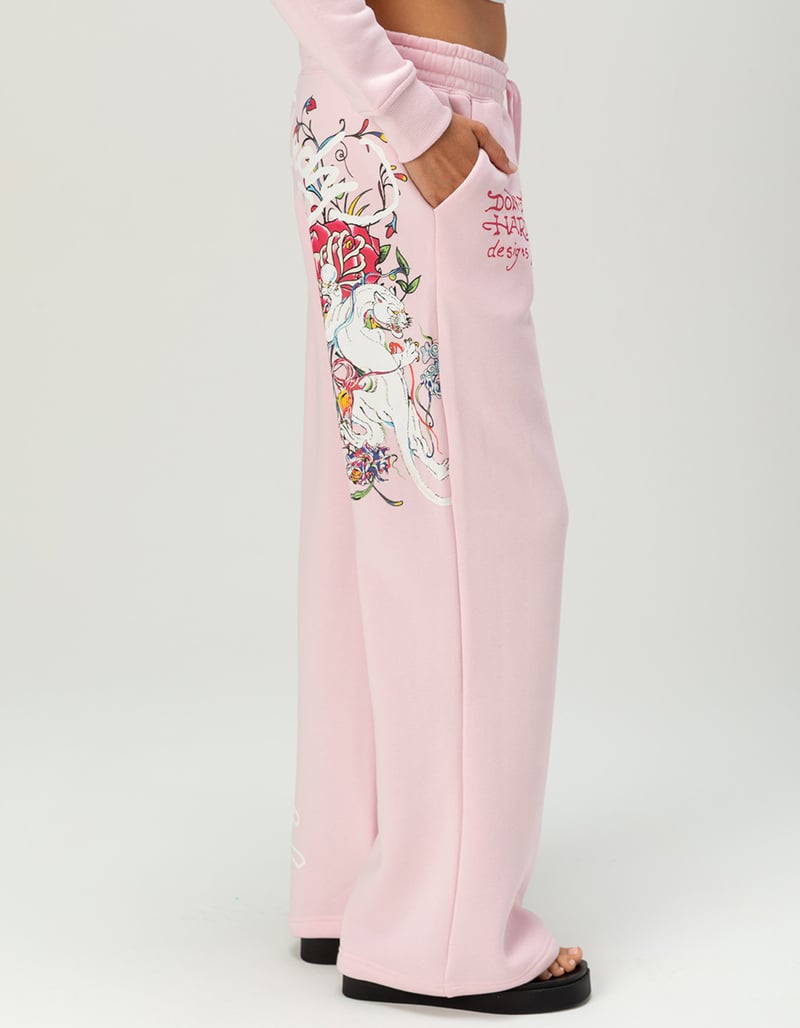ED HARDY White Panther Womens Sweatpants image number 4