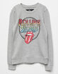 BRAVADO Rolling Stones Oversized Girls Crew Sweatshirt image number 2