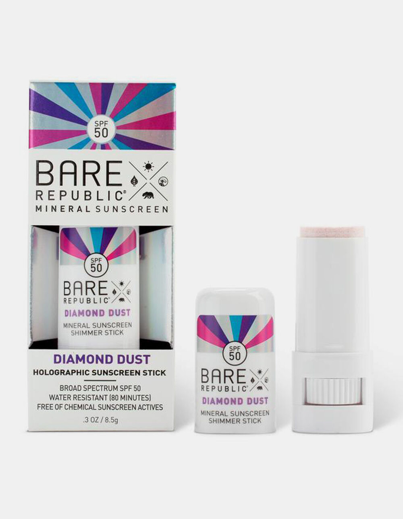 BARE REPUBLIC SPF 50 Diamond Dust Holographic Sunscreen Stick image number 1