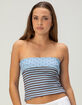 RSQ Womens Reversible Tube Top image number 2
