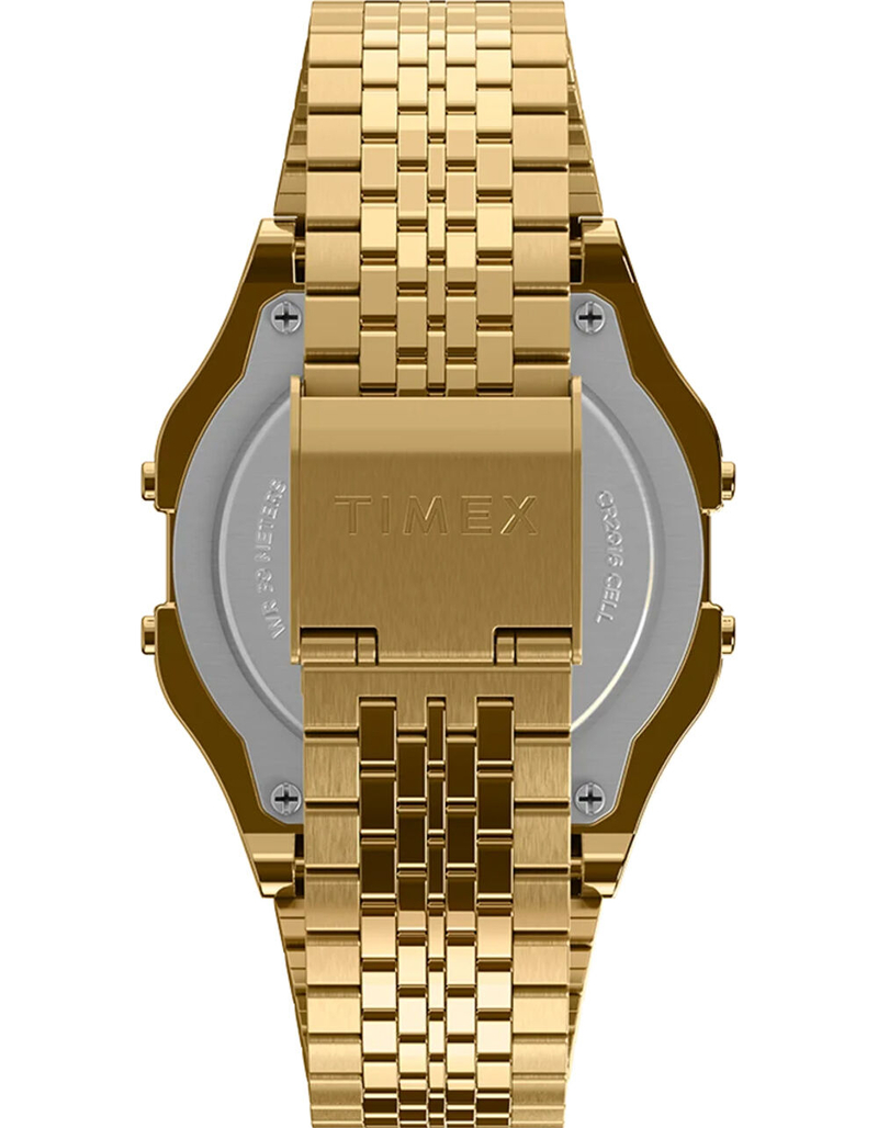 TIMEX T80 Rainbow 34mm Stainless Steel Gold Bracelet Watch image number 2