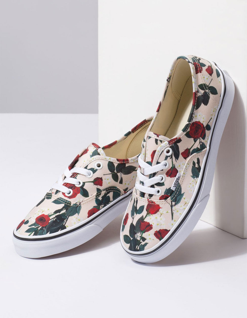 VANS Authentic Roses Womens Shoes image number 3