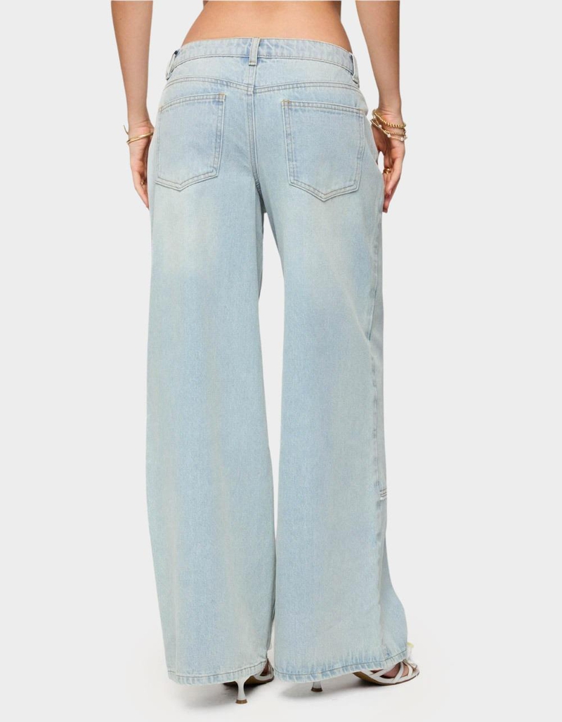 EDIKTED Teela Lacey Low Rise Carpenter Jeans image number 2