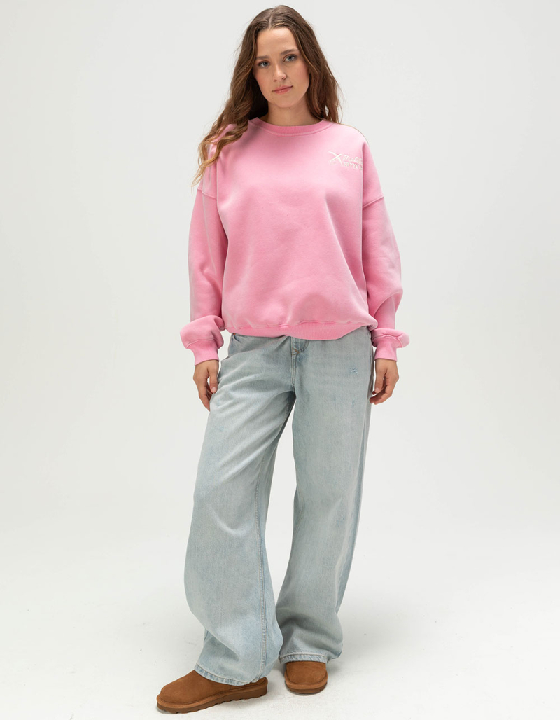 MALIBU SKYYE Go Where You Feel Alive Embroidered Womens Crewneck Sweatshirt image number 3