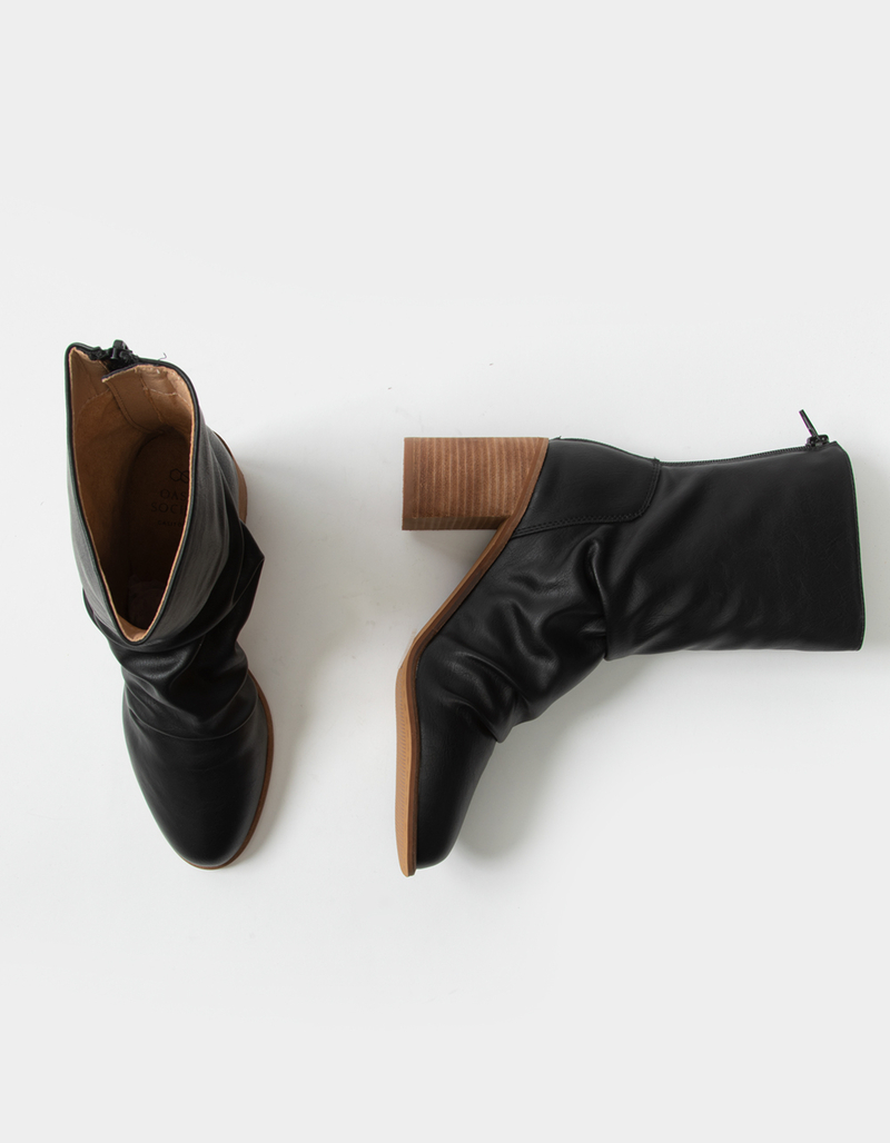 OASIS SOCIETY Ruched Womens Calf Boot image number 4