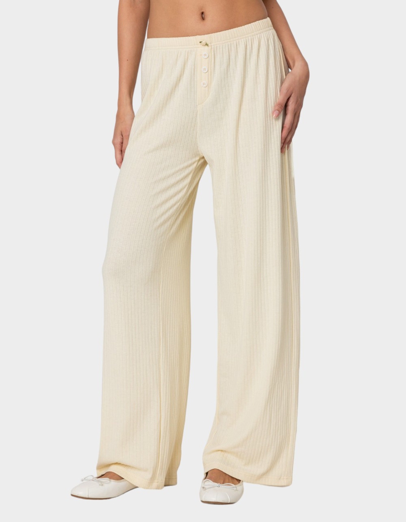 EDIKTED Lilou Pointelle Pants image number 0