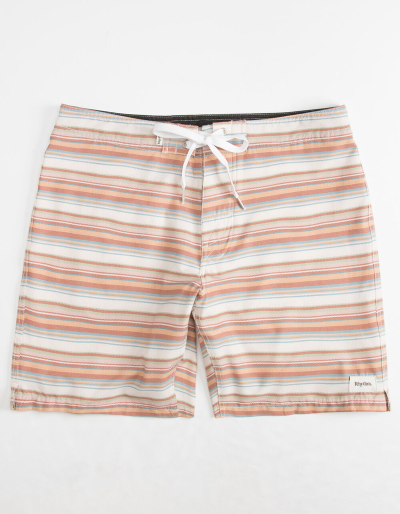 RHYTHM Tuscan Stripe Trunk Terracotta Mens Boardshorts image number 0