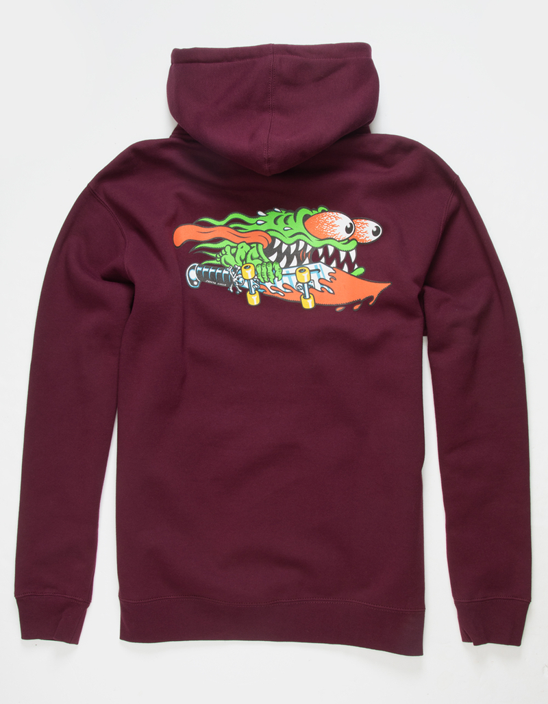 SANTA CRUZ Meek Slashers Mens ZipUp Hoodie MAROON Tillys