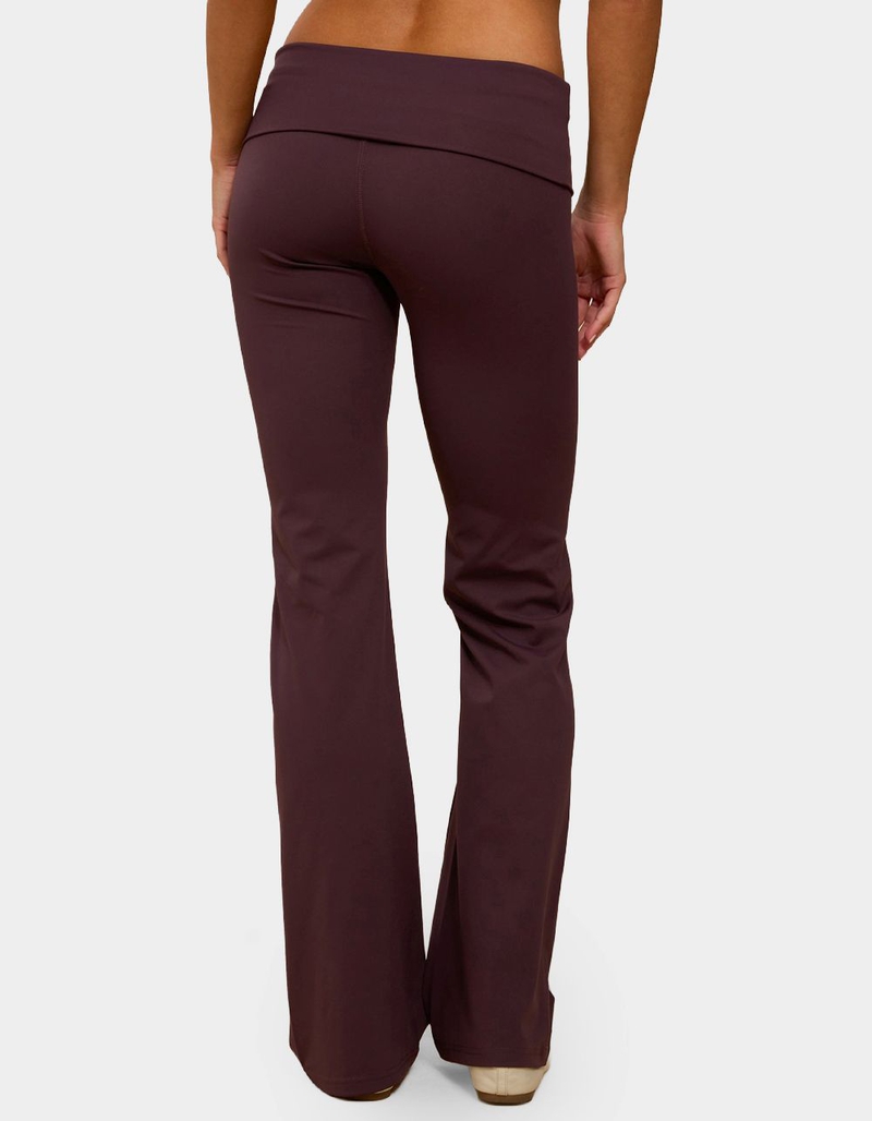 EDIKTED Oriane Foldover Flared Leggings image number 2