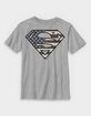 SUPERMAN Vintage Flag Logo Unisex Kids Tee image number 1