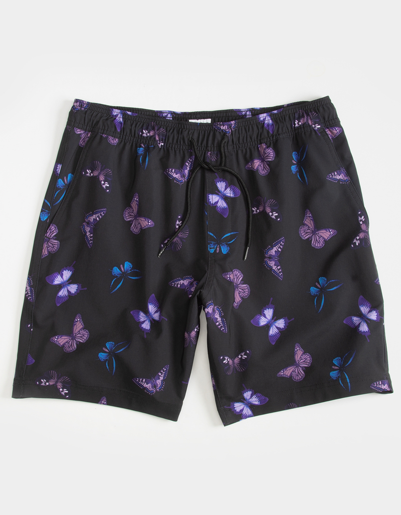 BLUE CROWN Butterfly Mens Swim Shorts image number 1