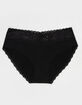 FULL TILT Stretch Cotton Lace Trim Hipster Panties image number 1