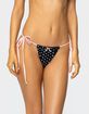 EDIKTED Leigh Polka Dot String Bikini Bottoms image number 4