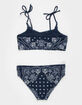 FULL TILT Paisley Girls Bralette Bikini Set image number 2