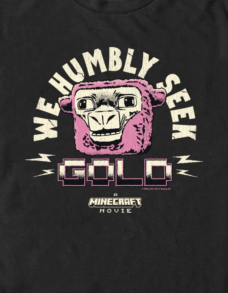 A MINECRAFT MOVIE Humbly Seek Gold Unisex Tee image number 1