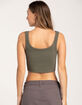FULL TILT Seamless Chevron Womens Crop Tank Top image number 4