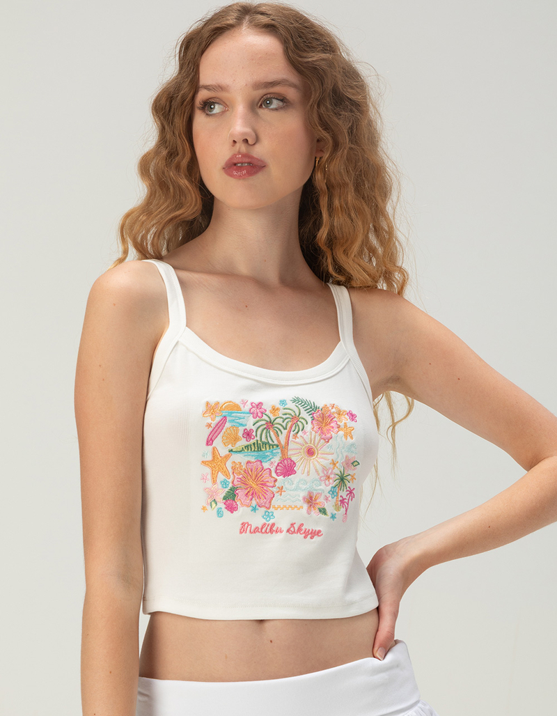 MALIBU SKYYE Tropical Womens Tank Top image number 0