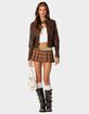 EDIKTED Teddi Washed Faux Leather Jacket image number 2