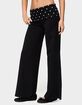 EDIKTED Petite Reeva Polka Dot Foldover Pants image number 2