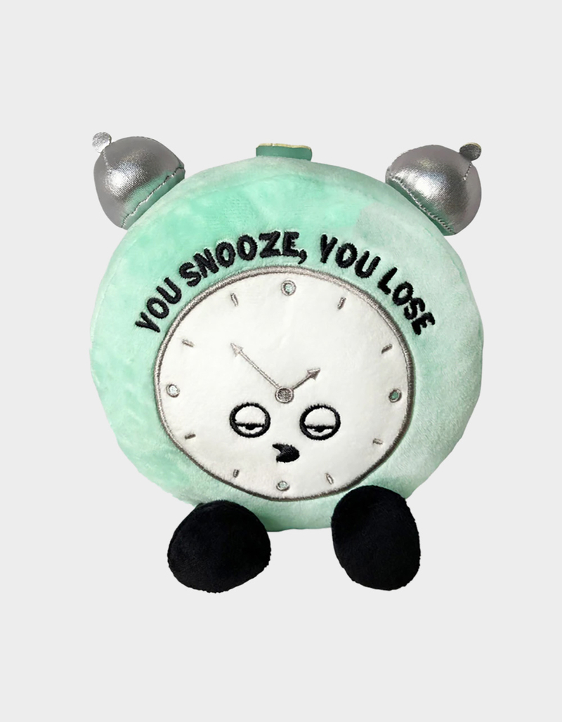PUNCHKINS "You Snooze - You Lose" Alarm Clock Plush Toy image number 0