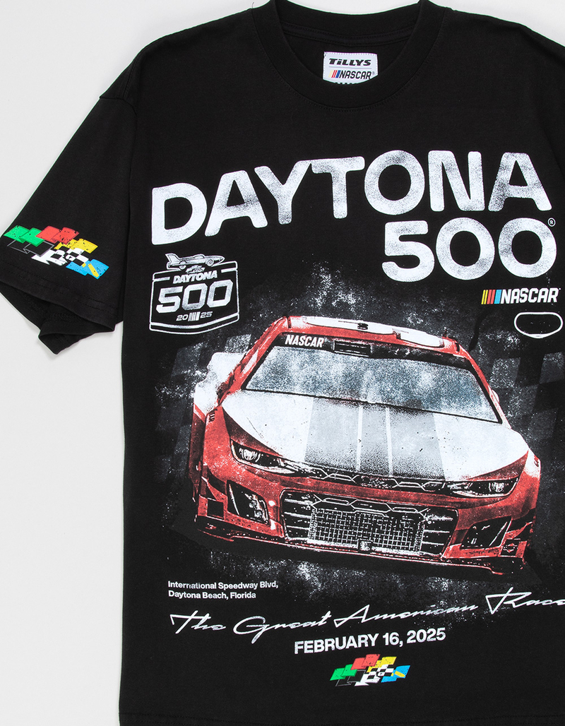 TILLYS x NASCAR Lead Car Mens Boxy Tee image number 1