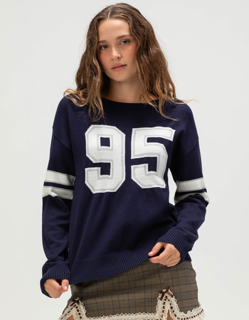 MADDEN GIRL Womens Number Sweater Primary Image