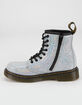 DR. MARTENS 1460 Metallic Girls Suede Lace Up Boots image number 3