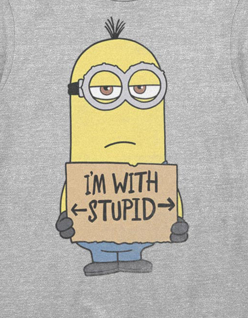 MINIONS I'm With Stupid Tee image number 1