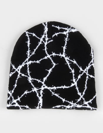 Barbwire Skully Beanie Alternative Image
