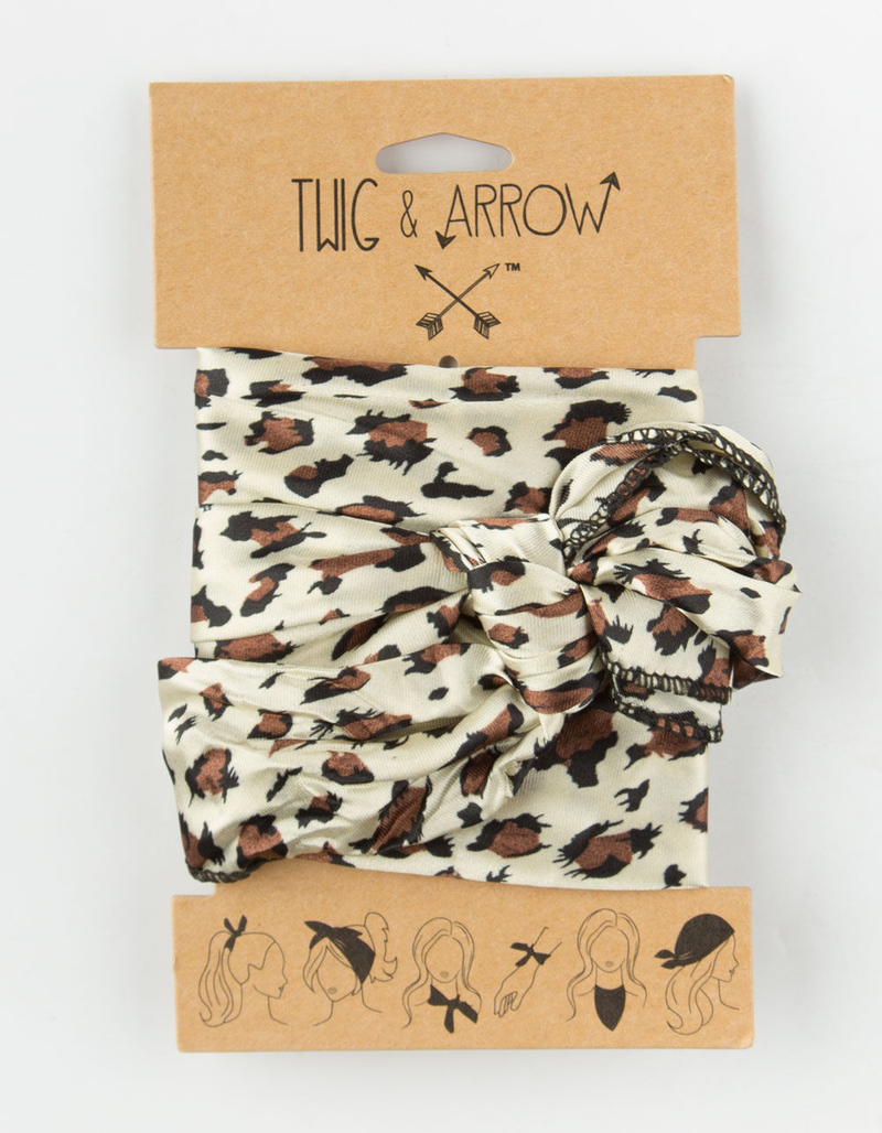 TWIG & ARROW Leopard Neckerchief image number 2