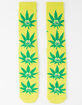 HUF Green Buddy Strains Mens Crew Socks image number 1