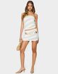 EDIKTED Carson Sheer Striped Mini Skirt image number 4