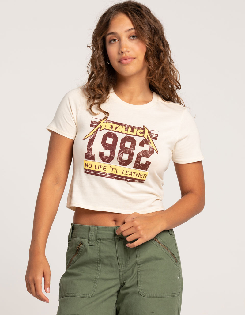 METALLICA 1982 Womens Baby Tee image number 0