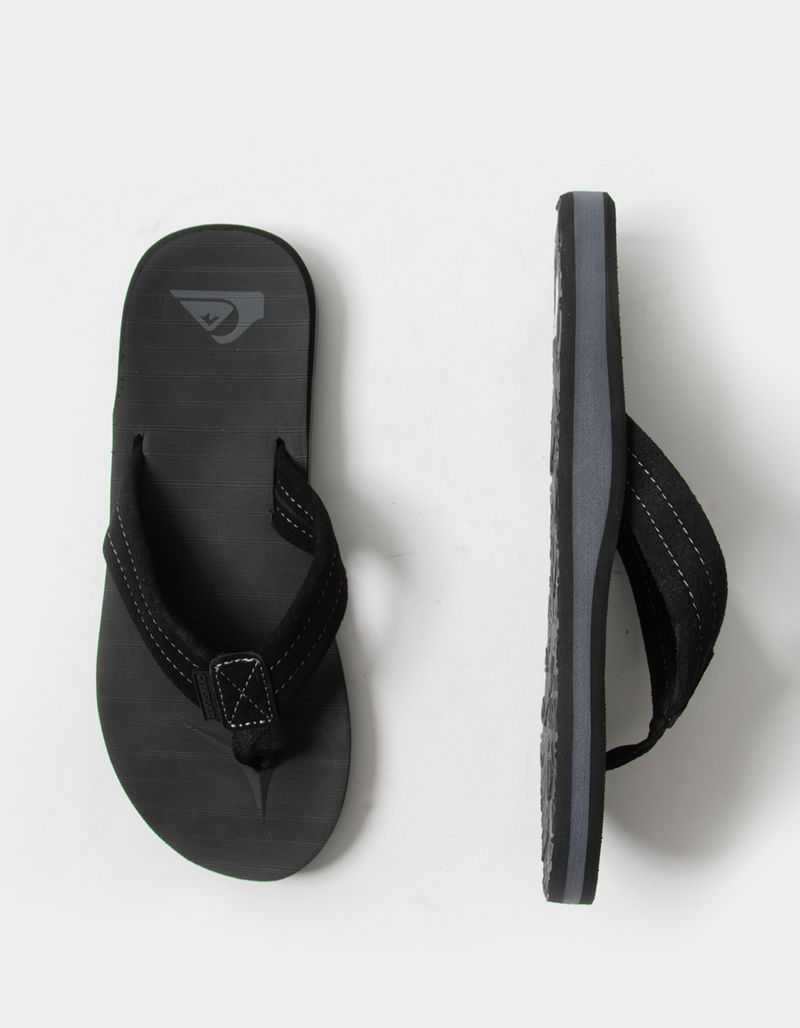 QUIKSILVER Carver Suede Mens Flip Flops image number 4