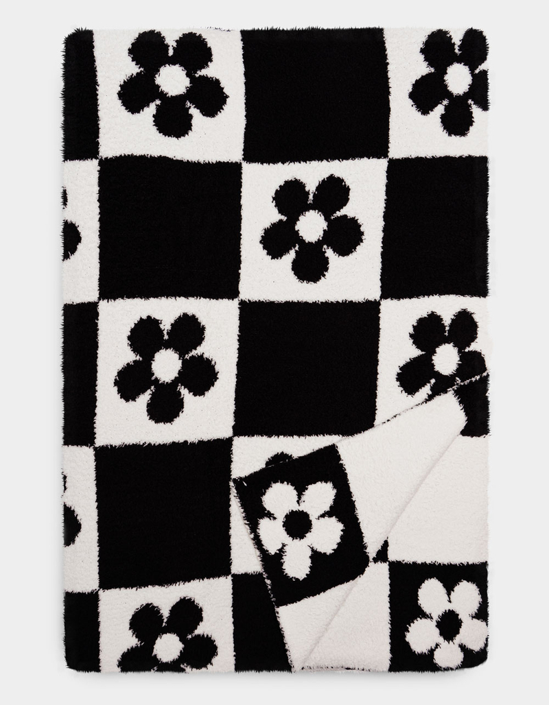 LIVING ROYAL Daisy Checker Blanket image number 0