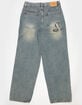 RSQ Mens Embroidered Extra Baggy Jeans image number 7