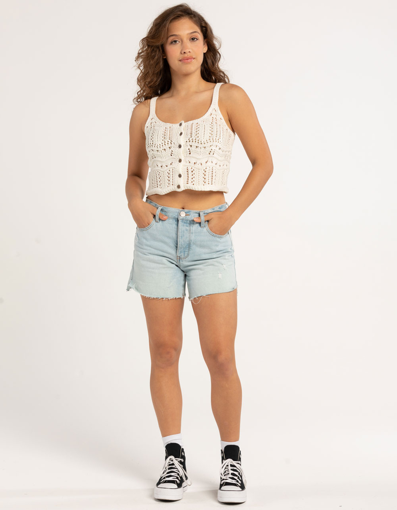 RSQ Womens Button Crochet Cami image number 3