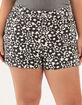 FULL TILT Floral Swirl Print Womens Shorts image number 6