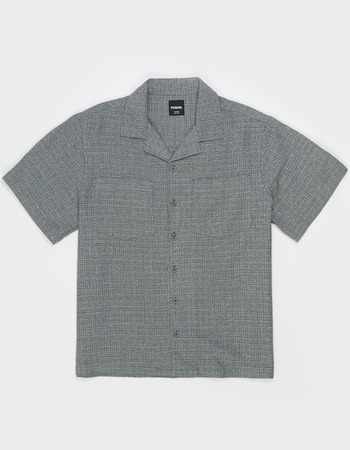 RSQ Mens Textured Camp Shirt Primary Image