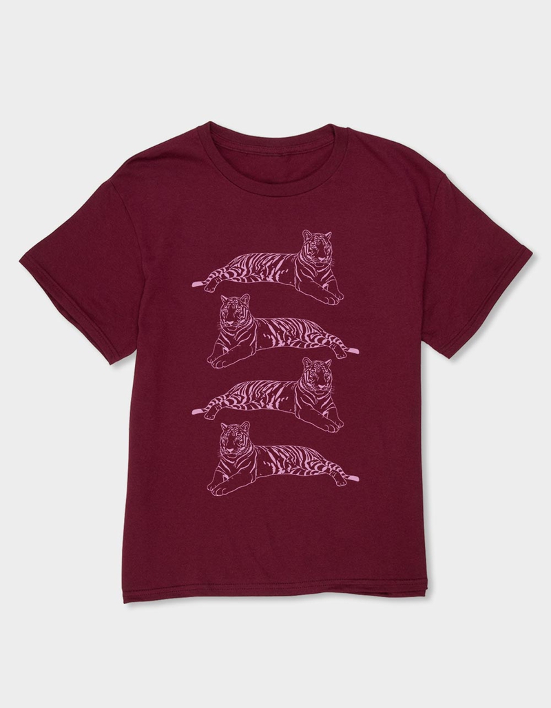 TIGER Stack Outline Unisex Kids Tee image number 0