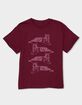 TIGER Stack Outline Unisex Kids Tee image number 1