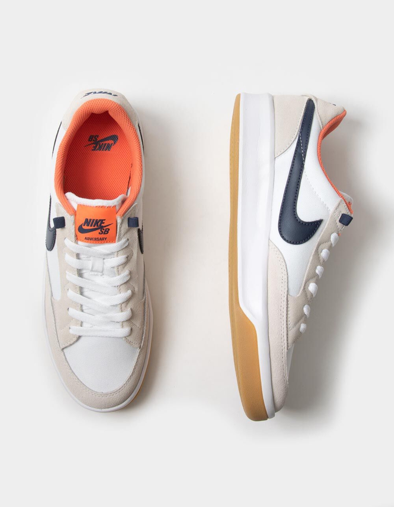 NIKE SB Adversary Premium White & Midnight Navy Shoes image number 4