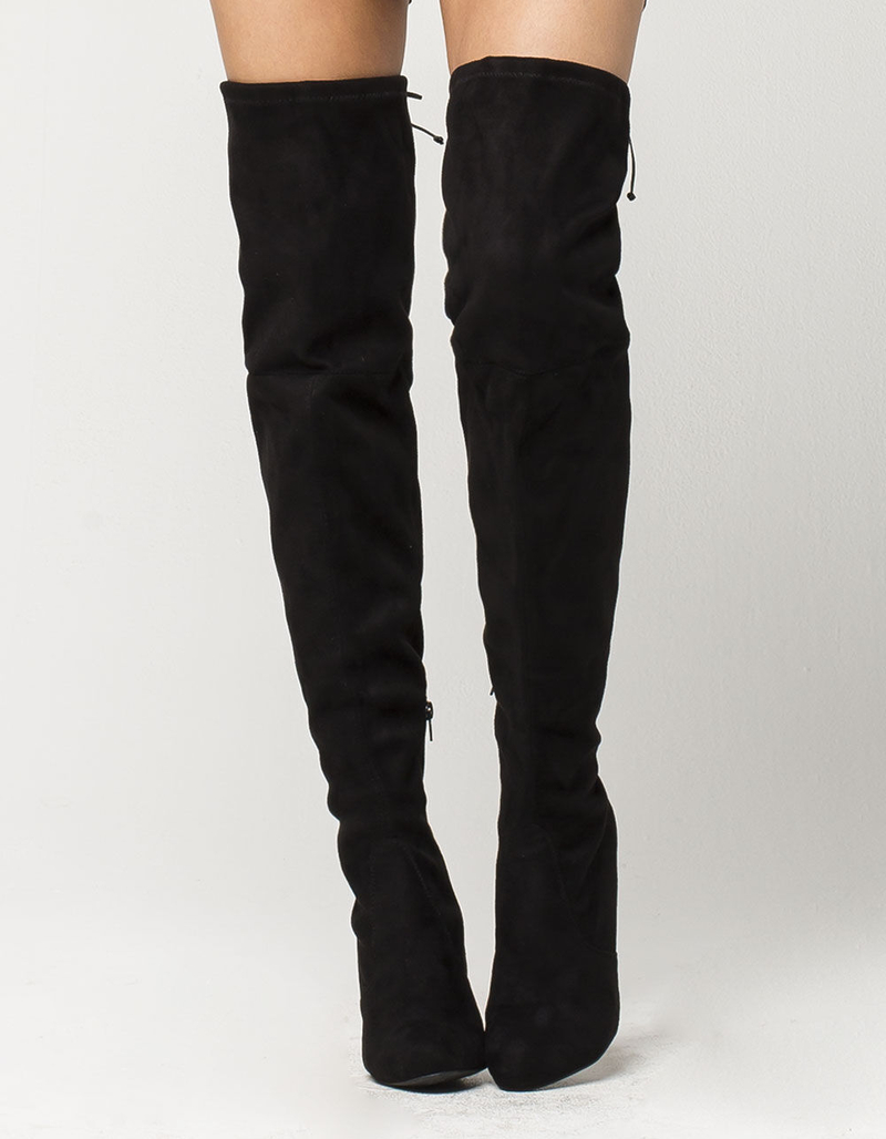 WILD DIVA Over The Knee Heeled Womens Boots image number 1