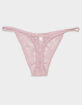 FULL TILT All Over Floral Lace Thong image number 2