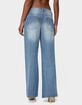EDIKTED Frye Distressed Low Rise Baggy Jeans image number 3