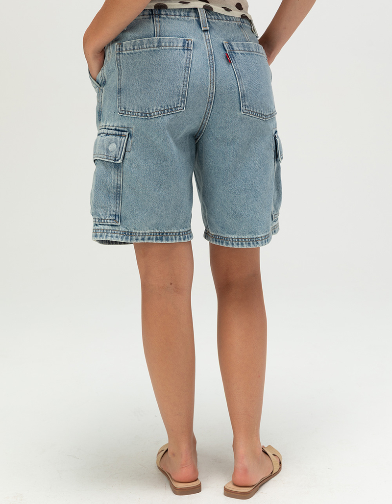 LEVI'S Womens Baggy Cargo Shorts - Too Clean image number 3